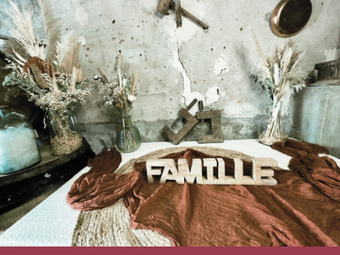 Famille bois décoratif