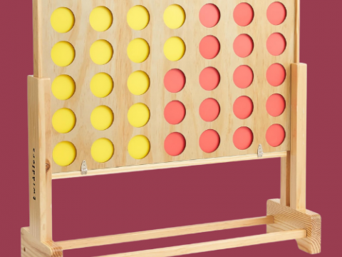 Puissance 4 xxl en bois