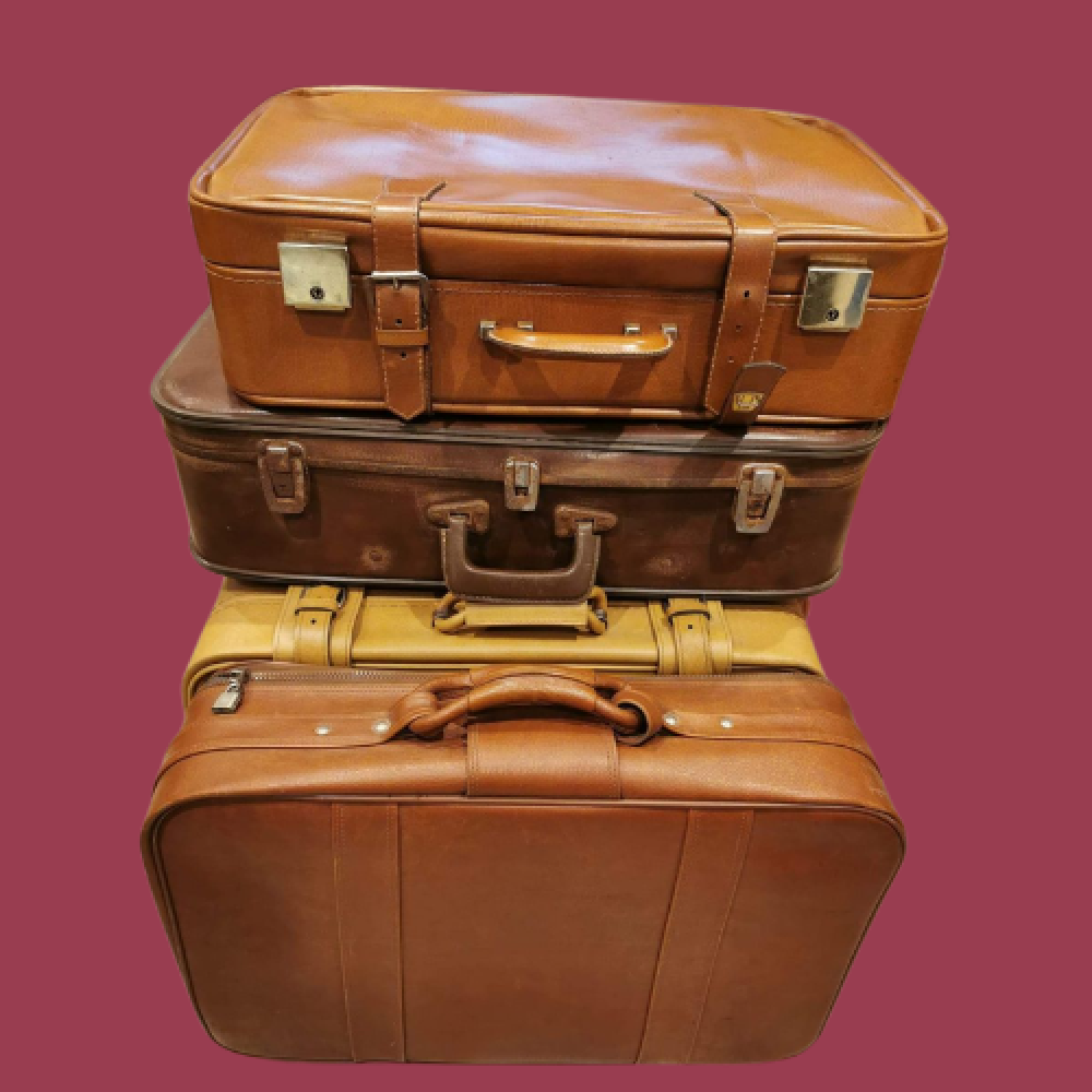 Valise en cuir