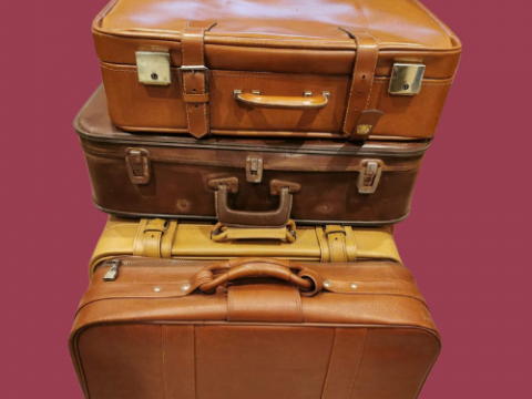 Valise en cuir