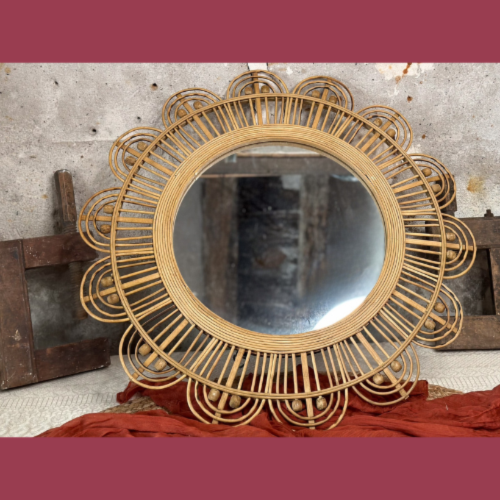 Miroir rotin 2