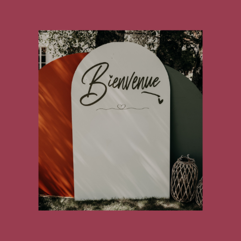 Panneaux "bienvenue" x3
