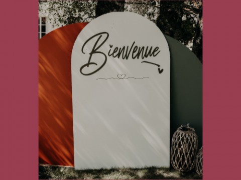 Panneaux "bienvenue" x3