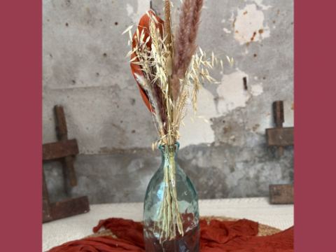 Présentation fleurs séchées (mado- m)
